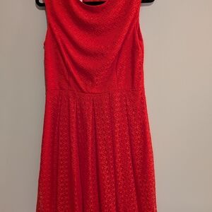 London Times Vibrant Red Midi Dress